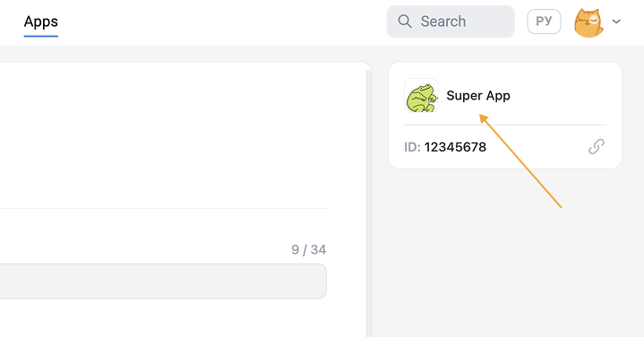 Launching a mini app from settings