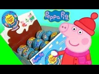 Свинка Пеппа Чупа Чупс ЗИМНЯЯ СЕРИЯ распаковка киндеров с игрушкой Chupa Chups Peppa Pig Игрушки ТВ